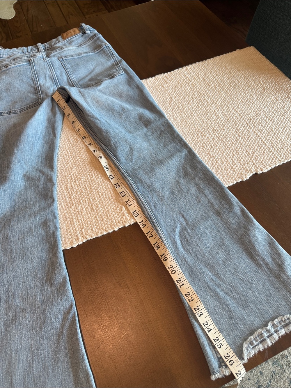 Zara Light Blue Flared Girls Jeans - Picture 5 of 8